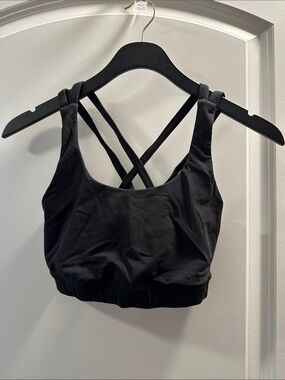 lululemon athletica Black Cross-Back Sports Bralette